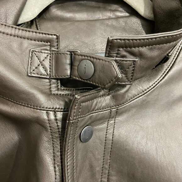 John Varvatos Men's Leather Jacket Sheep Skin Size 56 /US 46 / US Large - Picture 4 of 11